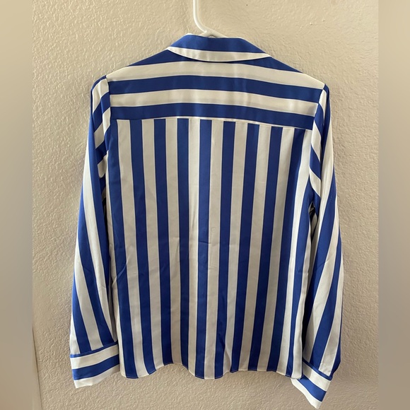 Slim Fit Long Sleeve Satin Button-Down Shirt - A New Day - Picture 3 of 6